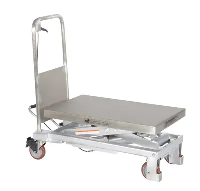 Vestil CART-1000-PSS partially stainless steel hydraulic elevating cart