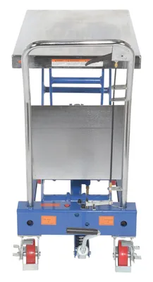 Vestil CART-1000-TS hydraulic elevating cart shown from an alternate angle