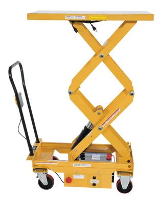 Vestil CART-1000D-DC dc powered hydraulic elevating cart shown from an alternate angle