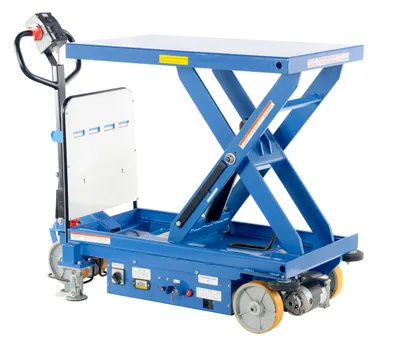 Vestil CART-1500-DC-CTD powered drive and powered lift hydraulic scissor cart