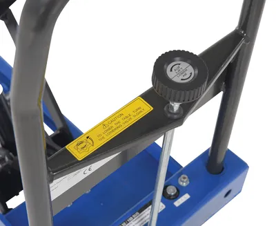 Vestil CART-200-LP-AS low profile scissor cart w auto-shift shown from an alternate angle