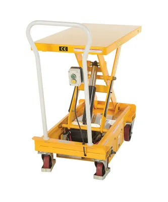 Vestil CART-2000-DC-C dc powered hydraulic elevating cart shown from an alternate angle
