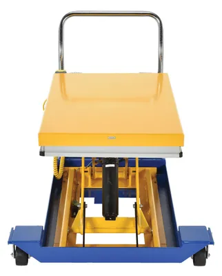 Vestil CART-23-10-DC dc powered and manual scissor cart shown from an alternate angle