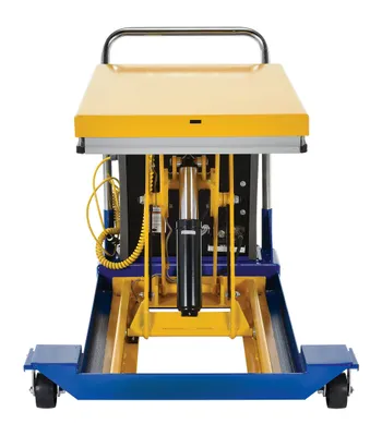 Vestil CART-23-15-DC dc powered and manual scissor cart shown from an alternate angle