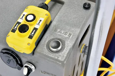 Vestil CART-23-15-DC dc powered and manual scissor cart shown from an alternate angle