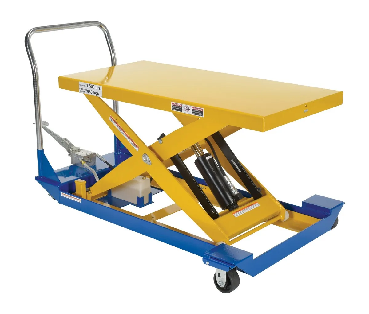 Vestil CART-24-15-M dc powered and manual scissor cart