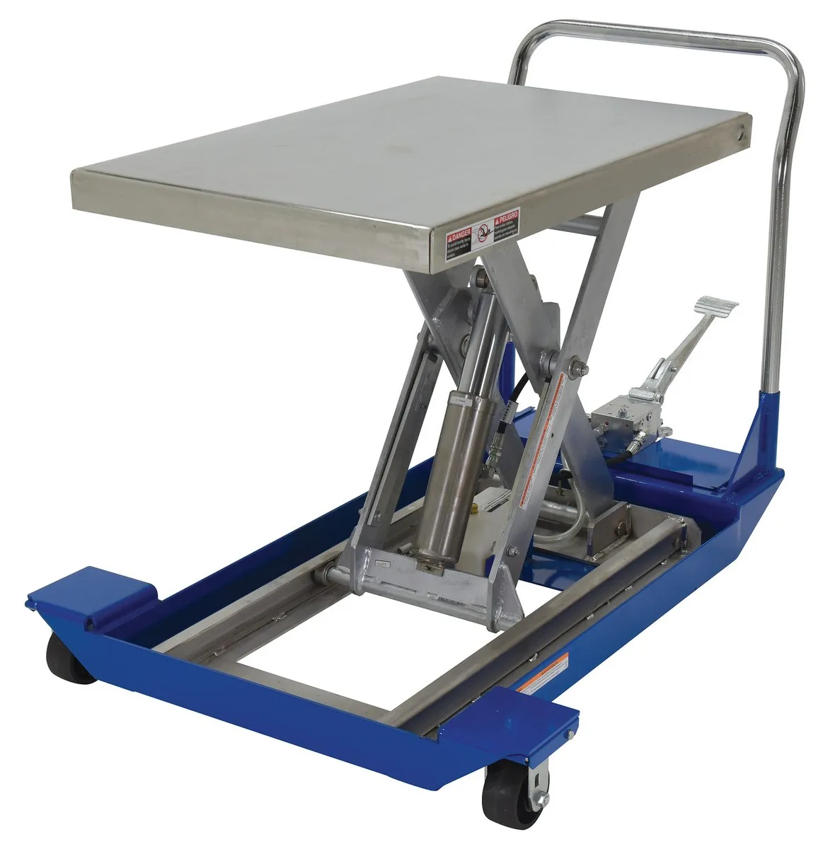 Vestil CART-24-15-M-PSS dc powered and manual scissor cart
