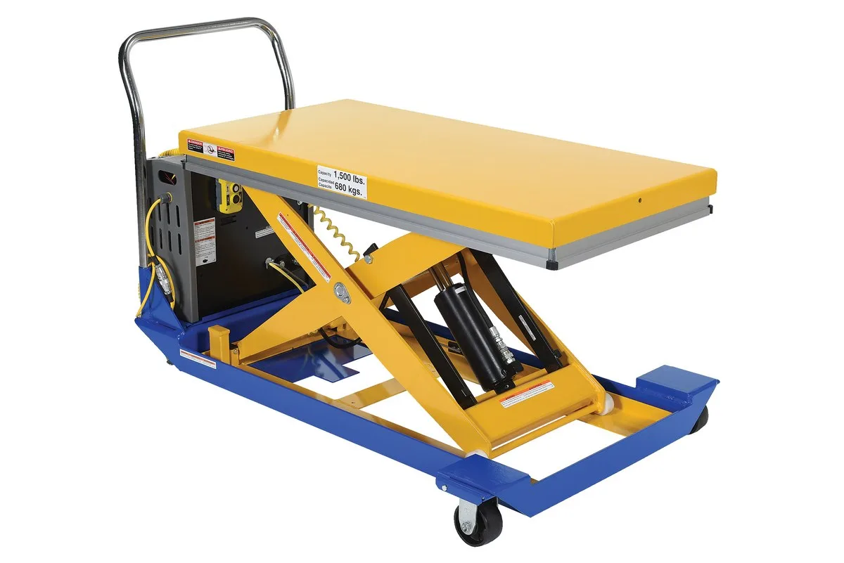Vestil CART-32-15-DC dc powered and manual scissor cart