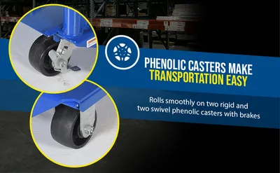 Vestil CART-32-15-M dc powered and manual scissor cart feature highlights