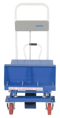 Vestil CART-400-LT lift & tilt carts with sequence select shown from an alternate angle