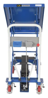 Vestil CART-400-LT lift & tilt carts with sequence select shown from an alternate angle