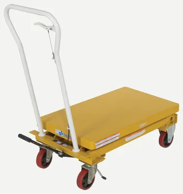 Vestil CART-550-AS auto-shift hydraulic elevating cart shown from an alternate angle