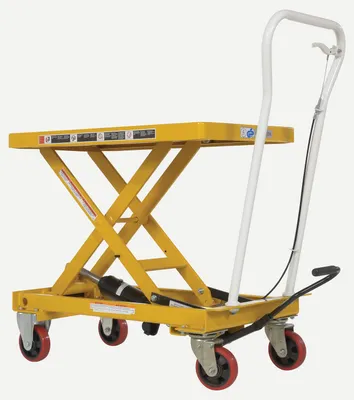 Vestil CART-550-AS auto-shift hydraulic elevating cart shown from an alternate angle
