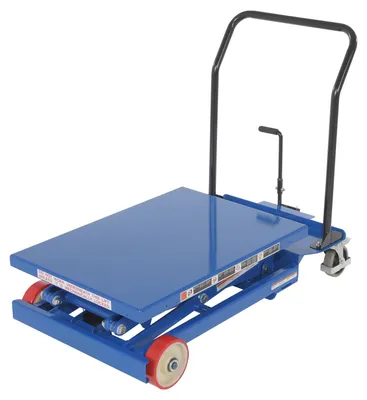 Vestil CART-600-D-FR premium scissor lift cart shown from an alternate angle