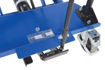 Vestil CART-600-D-FR premium scissor lift cart shown from an alternate angle
