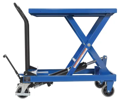 Vestil CART-600-S-FR premium scissor lift cart shown from an alternate angle