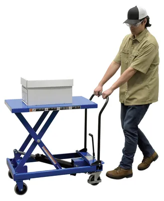 Vestil CART-600-S-FR premium scissor lift cart shown from an alternate angle