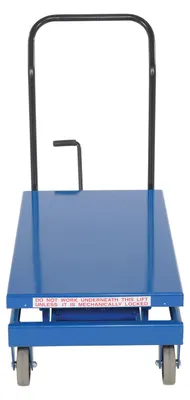 Vestil CART-600-S-FR premium scissor lift cart shown from an alternate angle