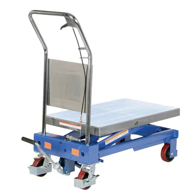 Vestil CART-750-TS hydraulic elevating cart shown from an alternate angle