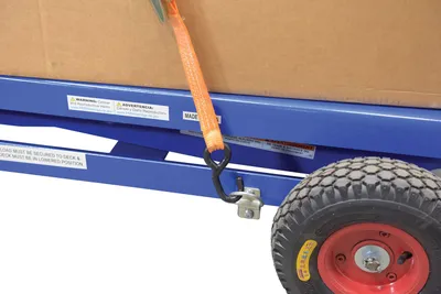 Vestil CART-PN-1000 pneumatic tire elevating cart shown from an alternate angle