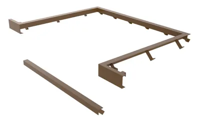 Vestil Steel Dock Leveler Curb Angle Set 6 Ft. x 6 Ft.
