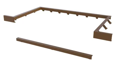Vestil Steel Dock Leveler Curb Angle Set 7 Ft. x 5 Ft.