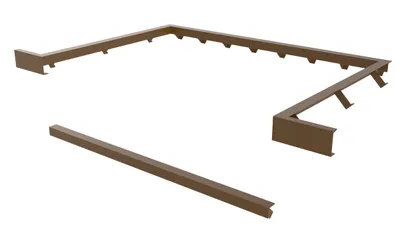 Vestil Steel Dock Leveler Curb Angle Set 7 Ft. x 6 Ft.