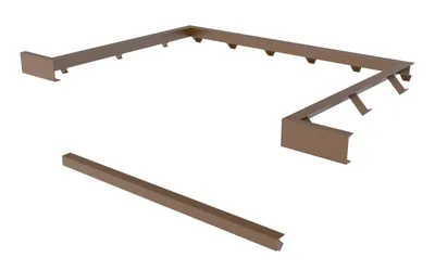 Vestil Factory Installed Steel Curb Angle Set Usable Dimensions 56-1/2 In. x 74 In. x 28 In. For RU-600-SCB