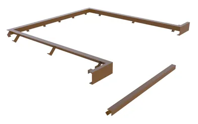 Vestil Factory Installed Steel Curb Angle Set Usable Dimensions 80-1/2 In. x 74 In. x 28 In. For RU-800-SCB