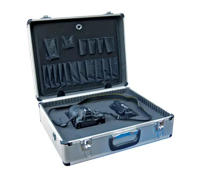 Vestil CASE-1814-FM aluminum tool case shown from an alternate angle