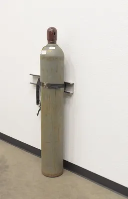 Vestil CB-W-2S wall mounted cylinder bracket shown from an alternate angle
