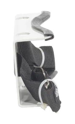Vestil CB-W-S wall mounted cylinder bracket shown from an alternate angle