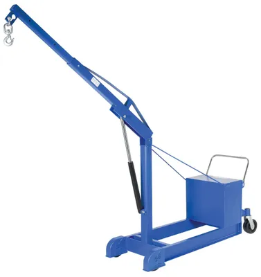 Vestil Steel Air Counter Balance Floor Crane 1000 Lb. Capacity Blue