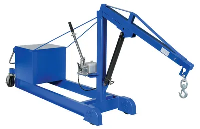 Vestil Steel Counter Balance Floor Crane 2000 Lb. Capacity Blue
