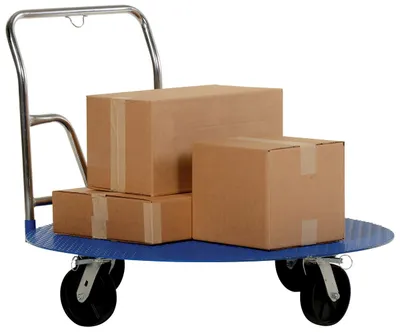 Vestil CC-48 pallet cart & carousel shown from an alternate angle
