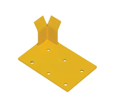 Vestil Steel Transporter Right Corner Guard Option Yellow