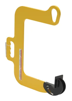 Vestil Steel Overhead Coil Hook 12 In. 1000 Lb. Capacity Yellow