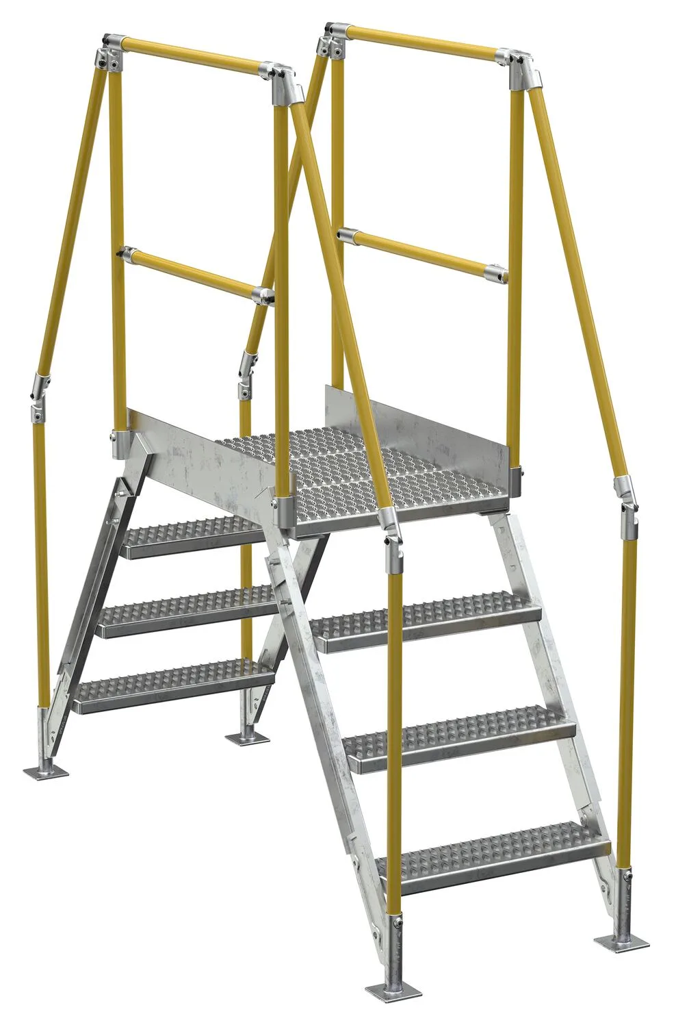 Vestil COL-4-36-23-HDG galvanized cross-over ladder