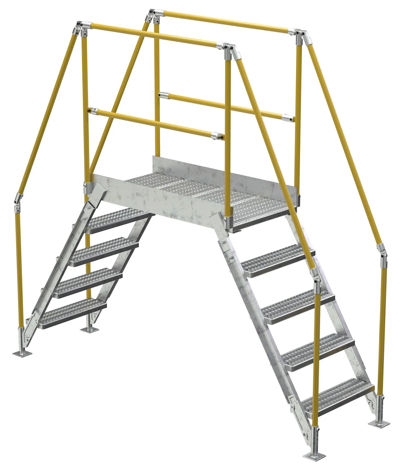 Vestil COL-5-46-33-HDG galvanized cross-over ladder