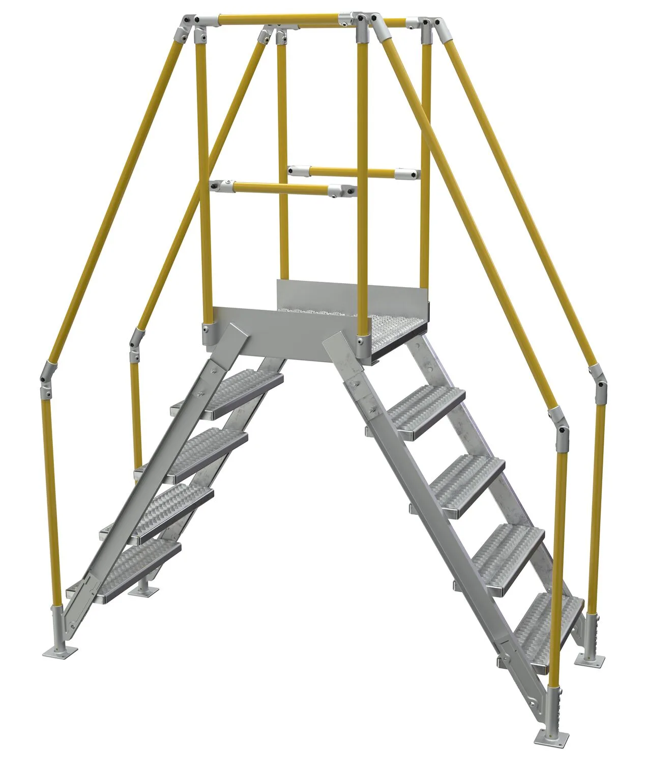 Vestil COL-AL-5-46-14 aluminum cross-over ladder
