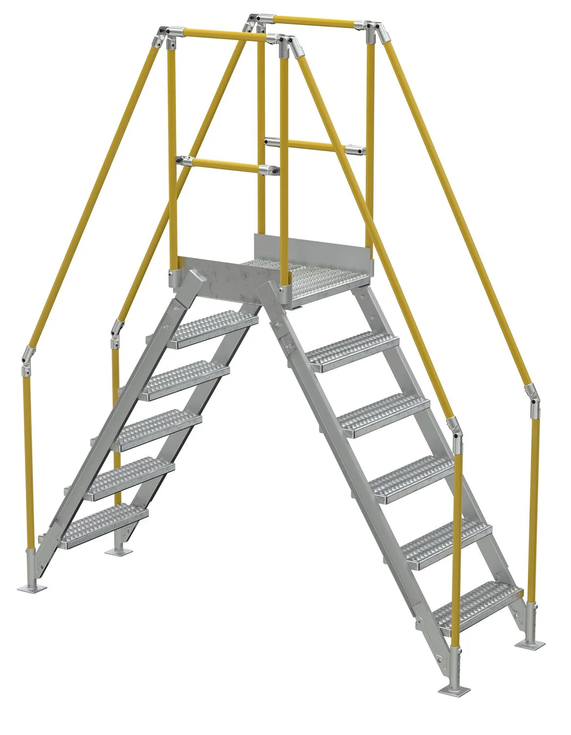 Vestil COL-AL-6-56-14 aluminum cross-over ladder