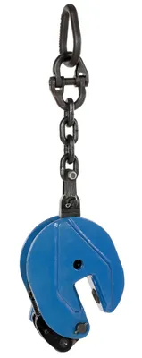 Vestil CPC-20 vertical plate clamps with chain shown from an alternate angle