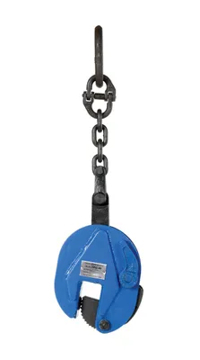 Vestil CPC-40 vertical plate clamps with chain shown from an alternate angle