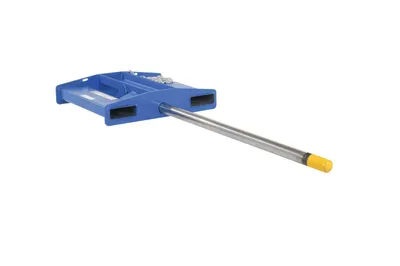 Vestil Steel Rug Ram Boom Fork Mounted 48" Long 2500 Lb. Capacity Blue