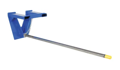 Vestil Steel Rug Ram Boom Fork Mounted Inverted 96" Long 2500 Lb. Capacity Blue
