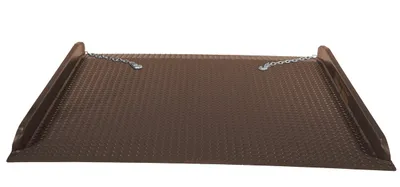 Vestil Steel Container Ramps with Side Rails 60 In. x 60 In. 15000 Lb. Capacity Brow