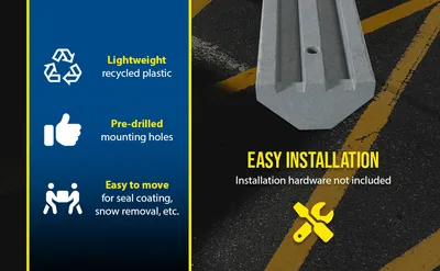 Vestil CS-33-G car stop feature highlights