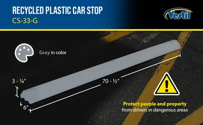 Vestil CS-33-G car stop feature highlights