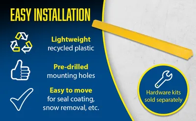 Vestil CS-S72-Y car stop feature highlights