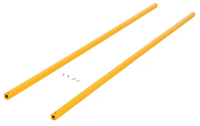 Vestil Steel Square Safety Handrail Connection Tubing 60 In. Yellow
